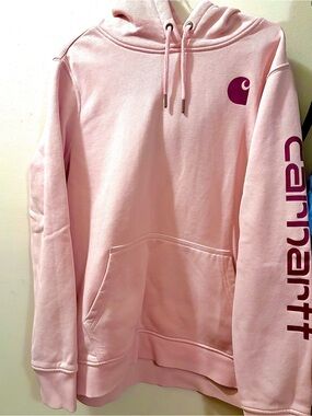 Pink Women’s Carhartt Sweatshirt Hoodie Size L